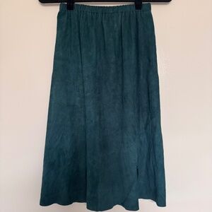 Vintage Rocki’s Fashions Suede Midi Skirt